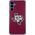Texas A&M University Black Logo Galaxy S24 Clear Case
